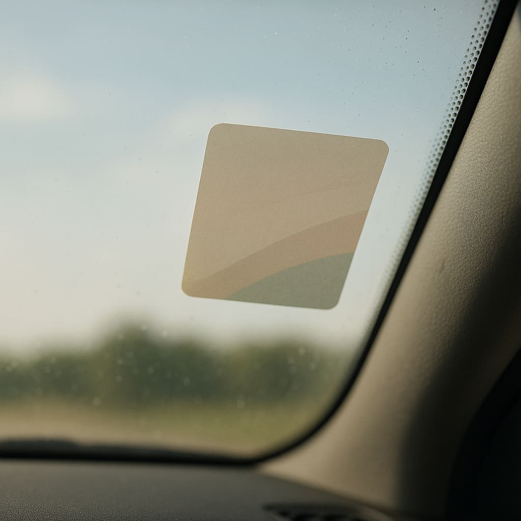 Windschutzscheibe mit Vignette